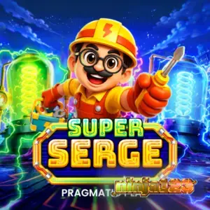 Tampilan robot teknisi dalam permainan slot Super Serge